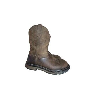 Ariat Men's Leather Work Boots F2892-17 Size 10 EE Brown Soft Toe Western Cowboy